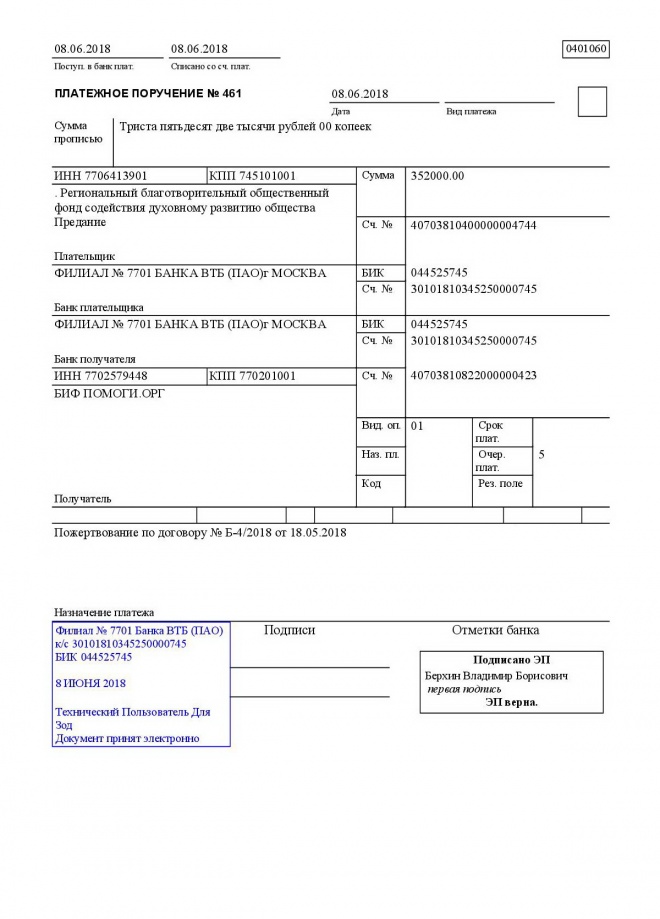 Платежное поручение командировочные образец заполнения
