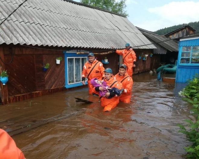 Наводнение в Иркутской области